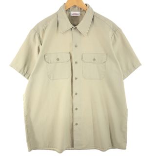 ディッキーズ(Dickies)の古着 ディッキーズ Dickies 半袖 ワークシャツ メンズXXL /eaa355873(シャツ)