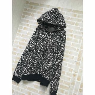 A BATHING APE レオパード柄ゼブラ柄ポロシャツ