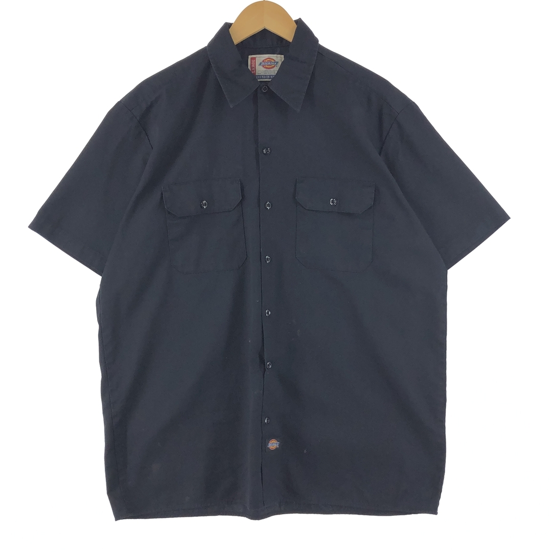 Dickies(ディッキーズ)の古着 ディッキーズ Dickies A LEGEND IN WORK 半袖 ワークシャツ メンズXL /eaa355870 メンズのトップス(シャツ)の商品写真