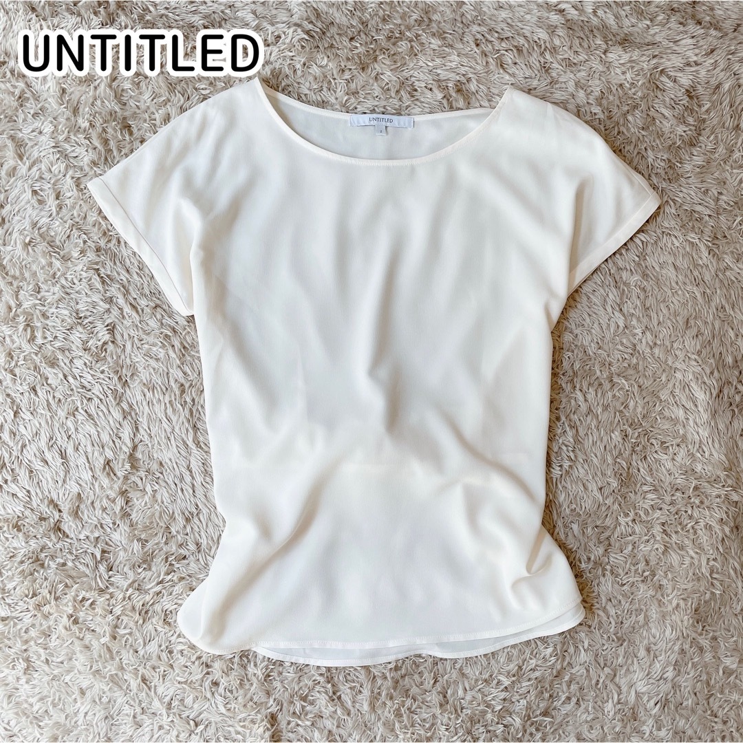 UNTITLED(アンタイトル)のuntitled バックリボン　トップス　カットソー  半袖　アンタイトル　2 レディースのトップス(カットソー(半袖/袖なし))の商品写真