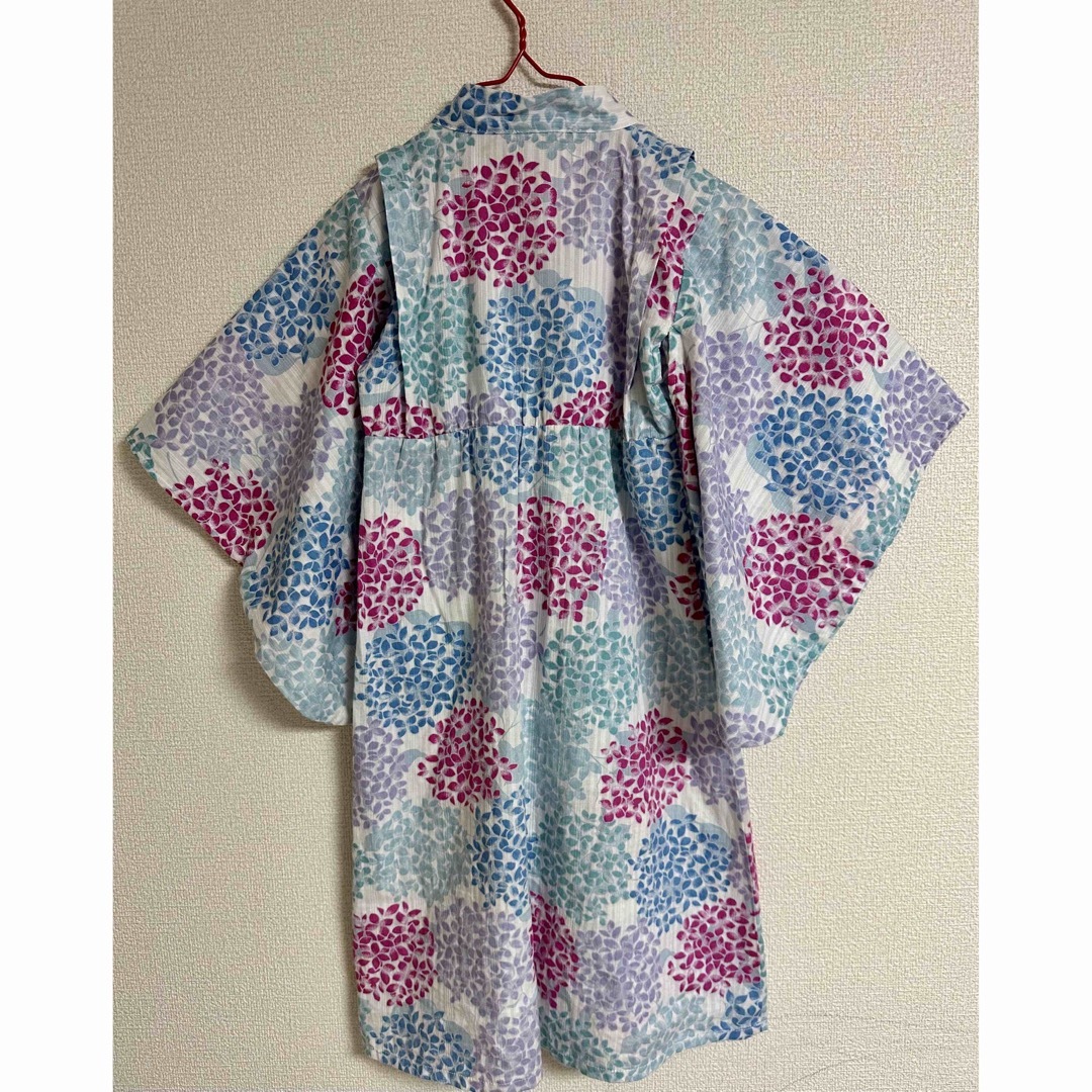 petit main(プティマイン)のプティマイン　浴衣　紫陽花　100cm キッズ/ベビー/マタニティのキッズ服女の子用(90cm~)(甚平/浴衣)の商品写真