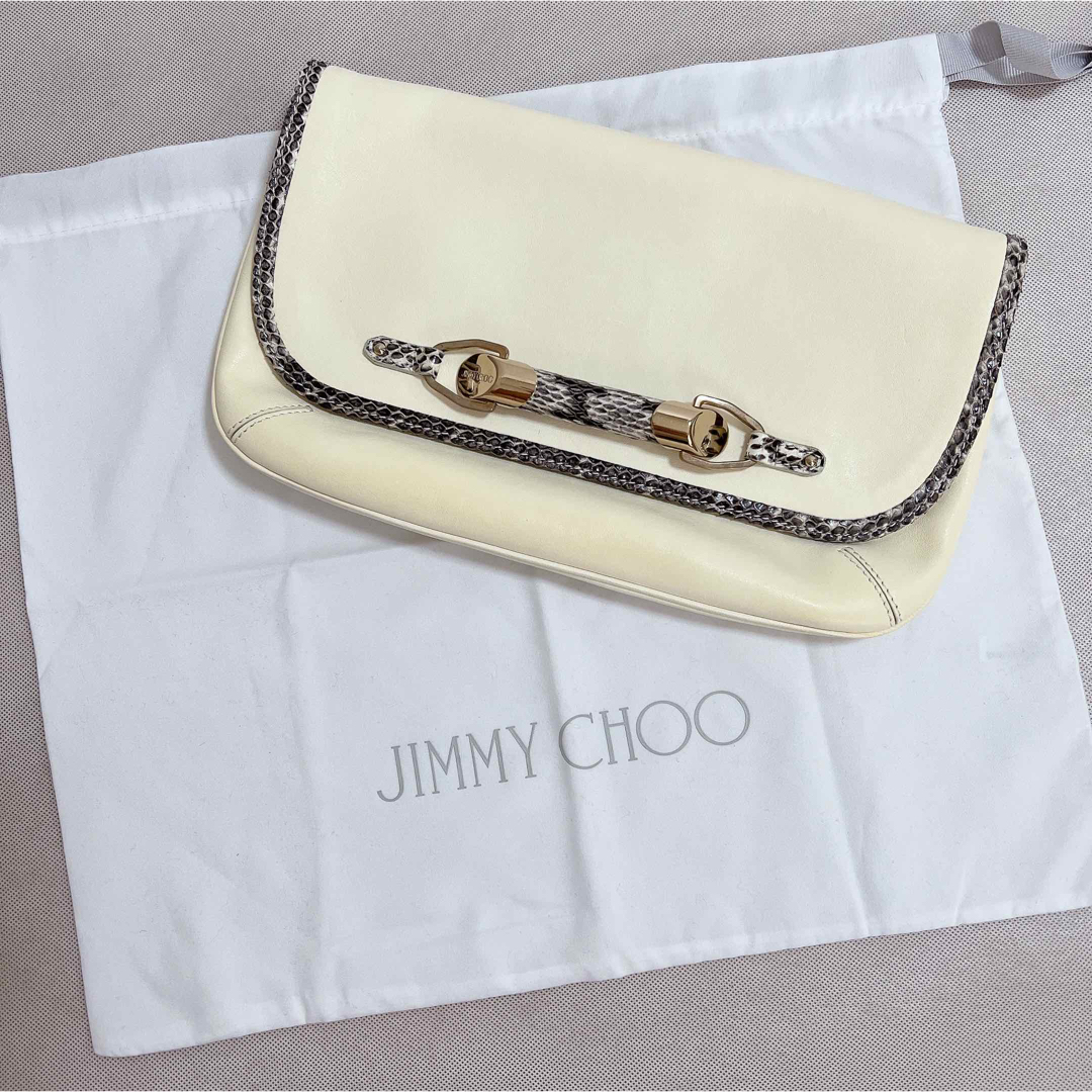 JIMMY CHOO ジミーチュウ / パイソン柄クラッチバッグ