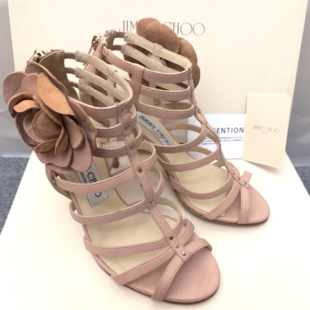 定価9万程】JIMMY CHOO フラワーミュール サンダル - サンダル