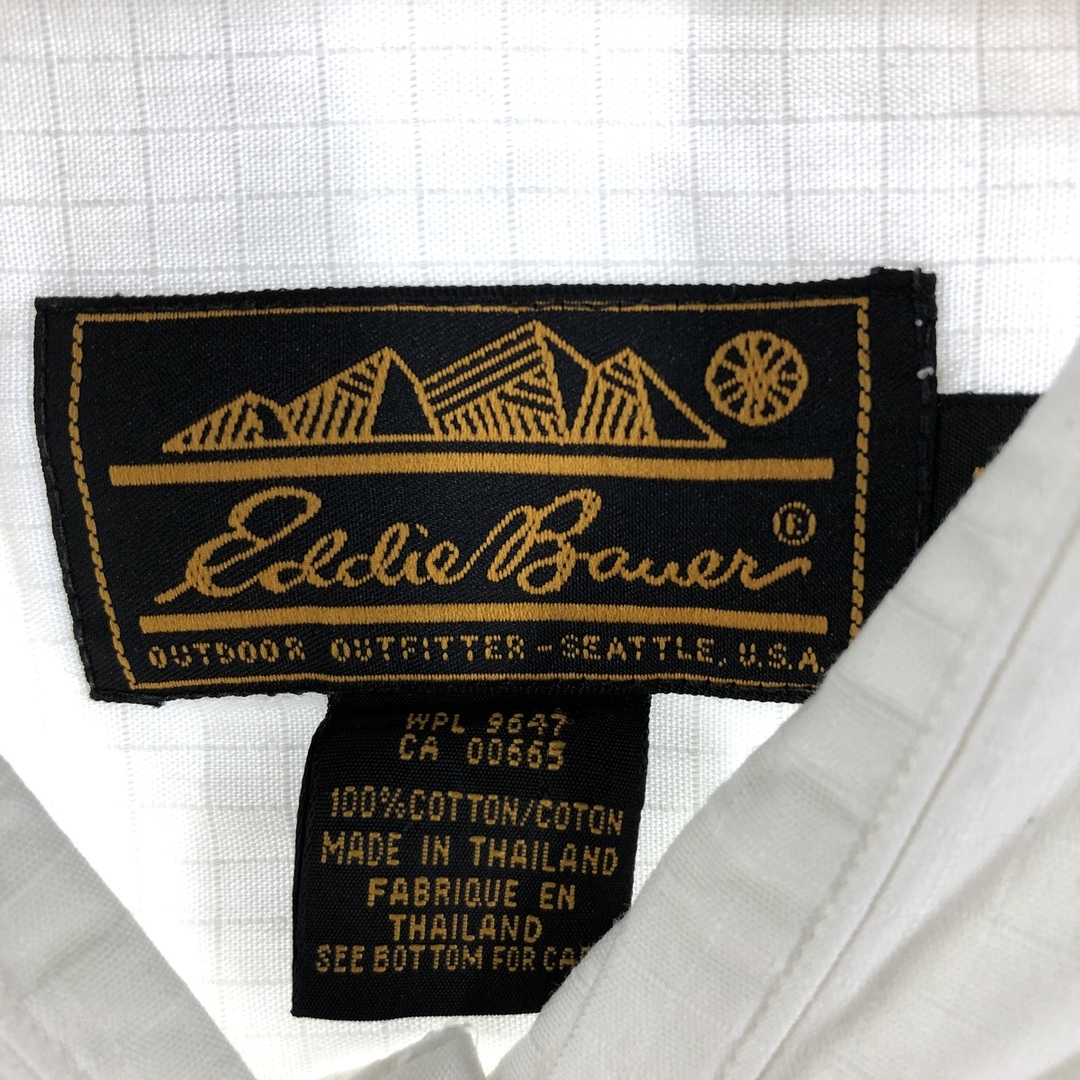 エディーバウアー Eddie Bauer 半袖 コットンシャツ メンズL ヴィンテージ /eaa355586