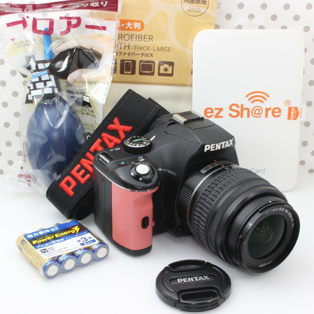 PENTAX(ペンタックス)の❤最終値下げ❤WiFi SDカード付き❤ ペンタックス K-x 一眼レフカメラ スマホ/家電/カメラのカメラ(デジタル一眼)の商品写真