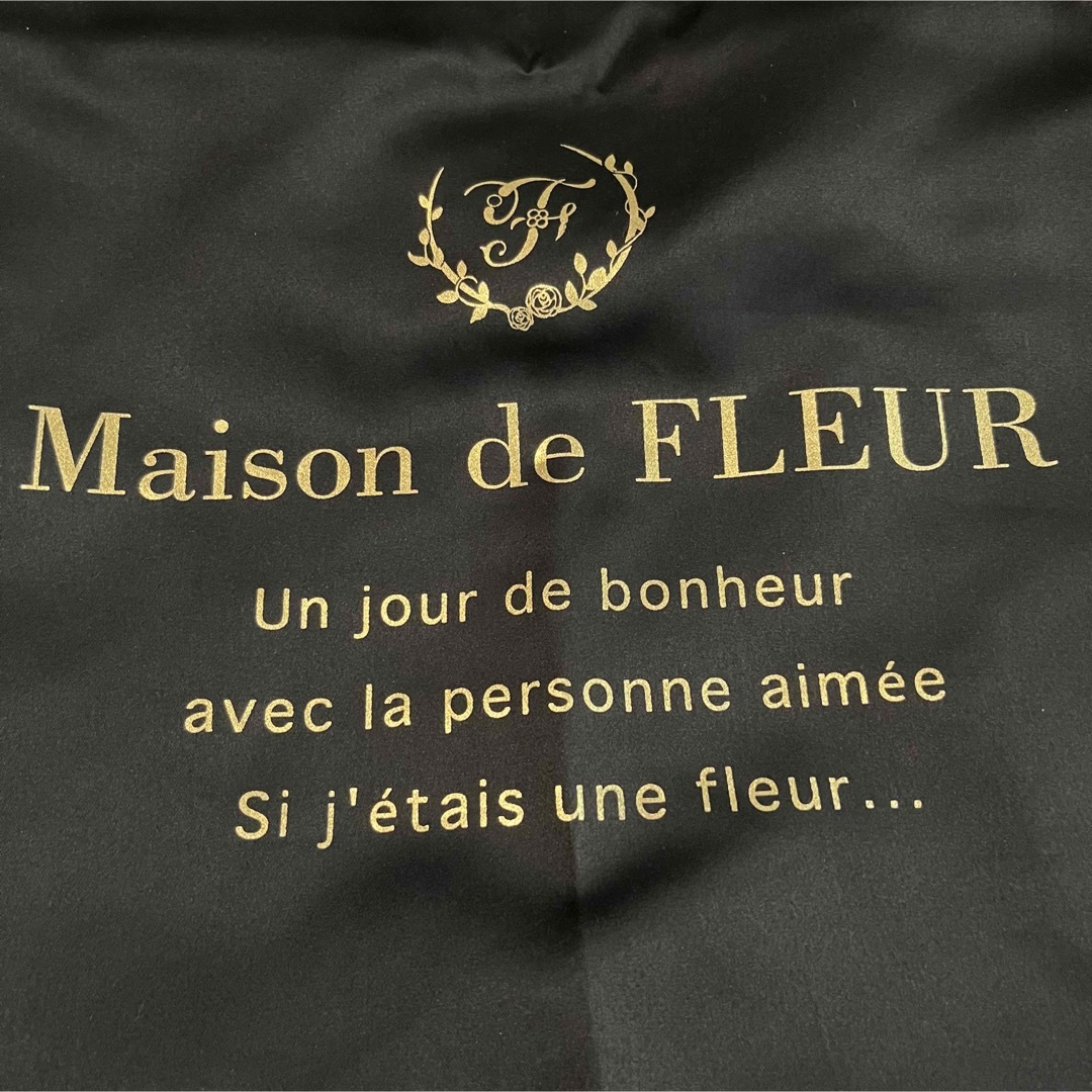 Maison de FLEUR(メゾンドフルール)のMaison de FLEUR ダブルリボン トートバッグ ブラック レディースのバッグ(トートバッグ)の商品写真