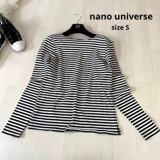 ナノユニバース(nano・universe)のnano universe ナノユニバース　ボーダートップス　Sサイズ　長袖(Tシャツ(長袖/七分))