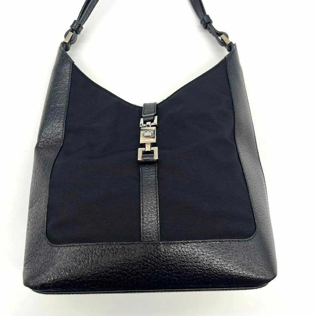 Gucci - 極美品✨グッチ ワンショルダー ジャッキー キャンバス レザー
