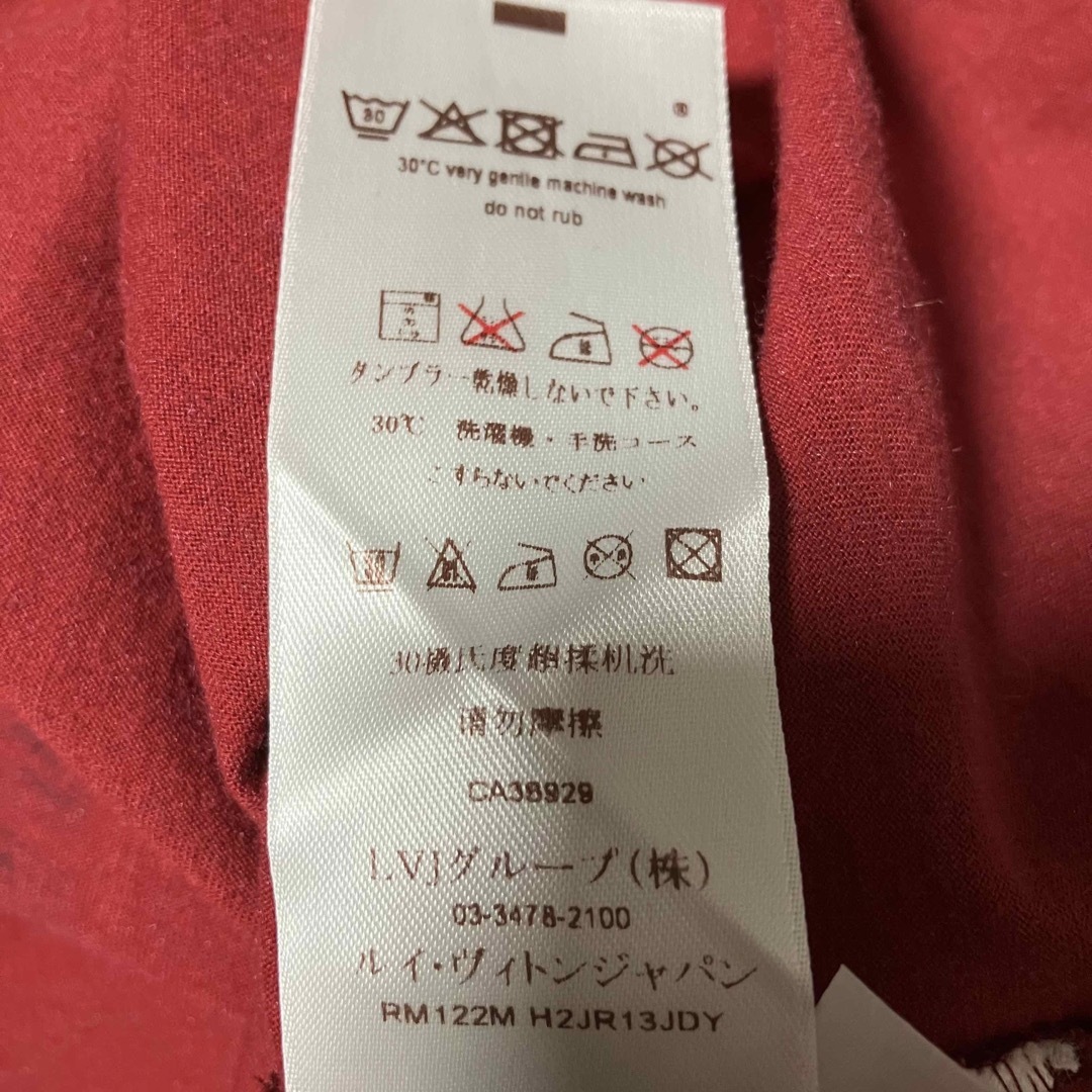 LOUIS VUITTON ルイヴィトン Tシャツ レッド 赤 プリント 6