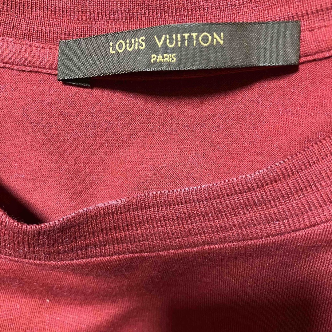 LOUIS VUITTON ルイヴィトン Tシャツ レッド 赤 プリント 4