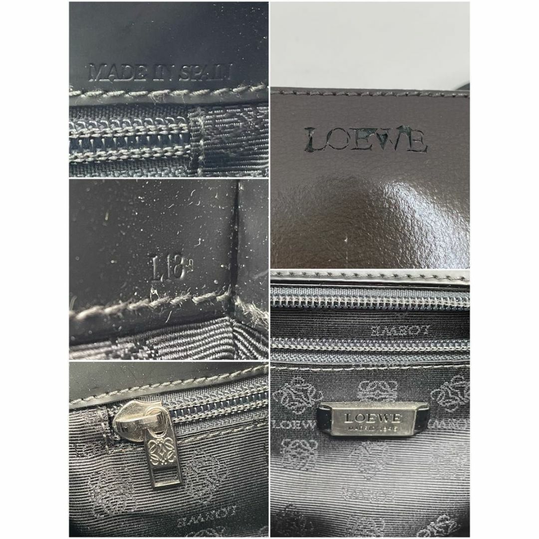 LOEWE ロエベ ショルダー トートバッグ エナメル