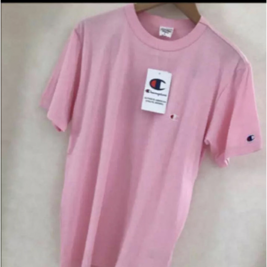 Champion(チャンピオン)の新品❤️チャンピオン Ｔシャツ メンズM ピンク メンズのトップス(Tシャツ/カットソー(半袖/袖なし))の商品写真