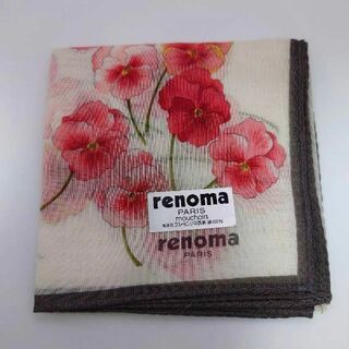 レノマ(RENOMA)の【未使用】レノマ / renoma PARIS ハンカチ 薄手 花柄(ハンカチ)