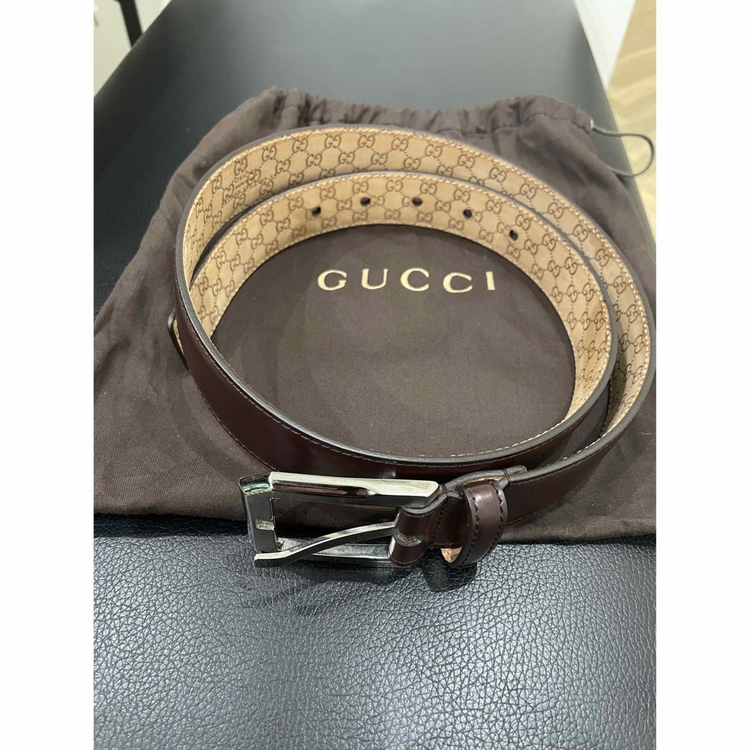 Gucci - 【美品】 GUCCI レザー ベルト 内側GGの通販 by mao131013's