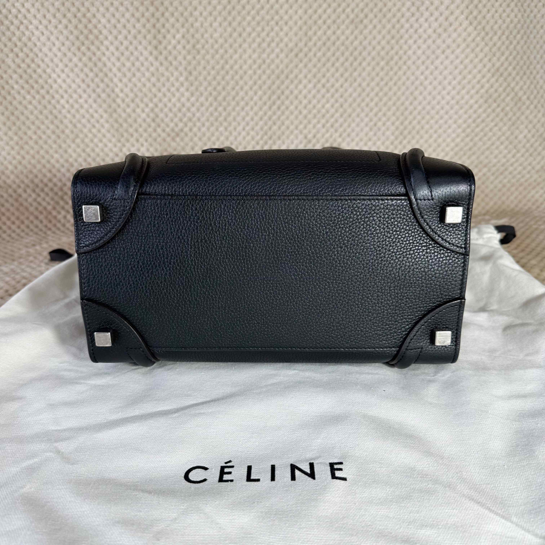 CELINE ラゲージ　マイクロショッパー　ブラック　ハンド　トート　バッグ