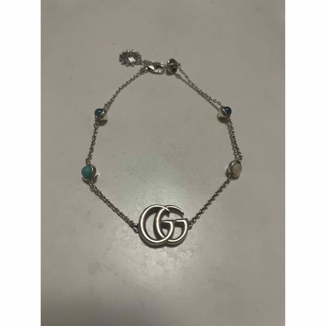 Gucci(グッチ)のGUCCI◆ダブルGマザー・オブ・パール・ブレスレット/レディース/52739 レディースのアクセサリー(ブレスレット/バングル)の商品写真