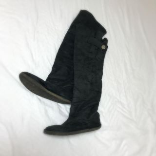 ステラマッカートニー(Stella McCartney)のSTELLA McCARTNEY  スエード調 ニーハイ ボア ブーツ 37(ブーツ)