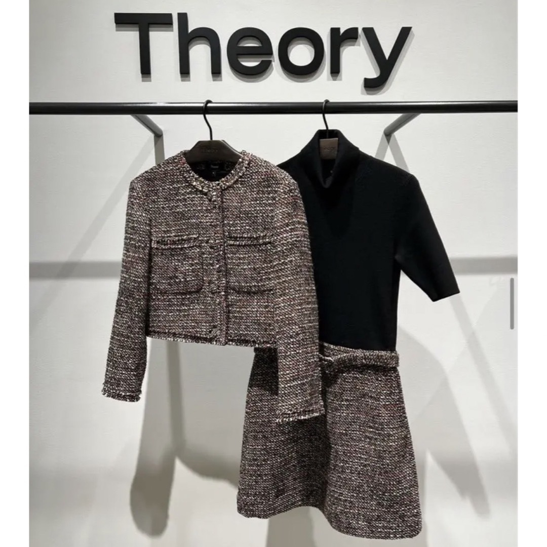 ★新品未使用theory ワンピースTweed Knit Combo Dress