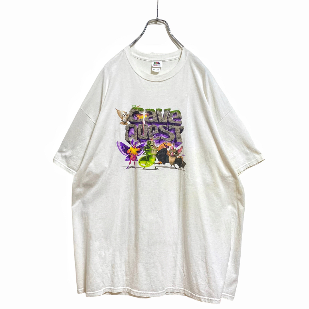 FRUIT OF THE LOOM(フルーツオブザルーム)の【レア】フルーツオブザルーム ゲーム Tシャツ メンズ 2XL 白 メンズのトップス(Tシャツ/カットソー(半袖/袖なし))の商品写真