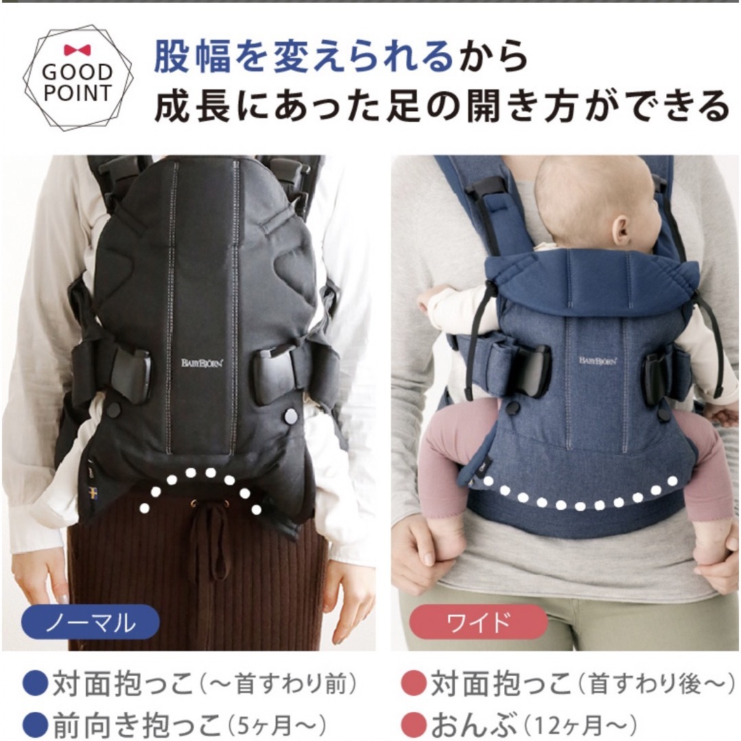 BABYBJORN(ベビービョルン)のbabybjorn（ベビービョルン） 抱っこ紐 ティージングスタイ付き キッズ/ベビー/マタニティの外出/移動用品(抱っこひも/おんぶひも)の商品写真