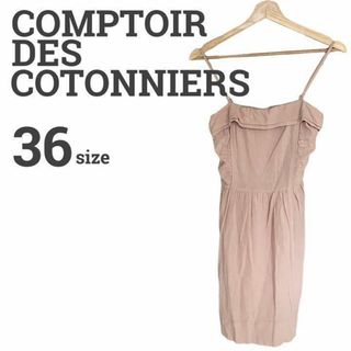 コントワーデコトニエ(Comptoir des cotonniers)のコントワーデコトニエ レディース【S相当】キャミソールワンピ♡綿100% ピンク(キャミソール)