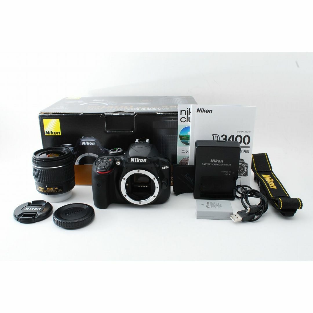 13736 現状★スマホ転送OK Nikon ニコン D3400 18-55mm