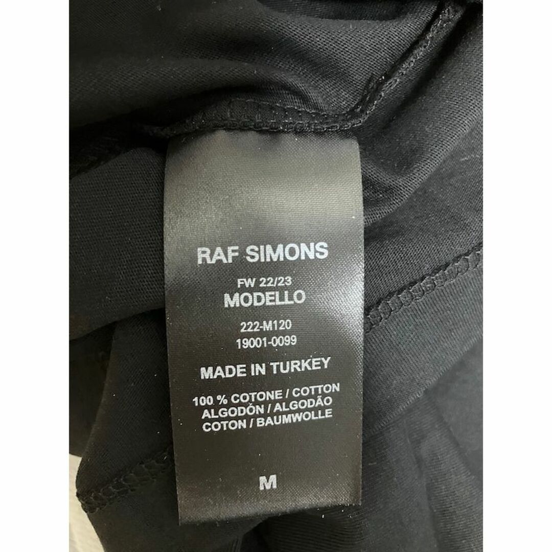 新品 22aw M RAF SIMONS ゴースト Tシャツ 黒 4706