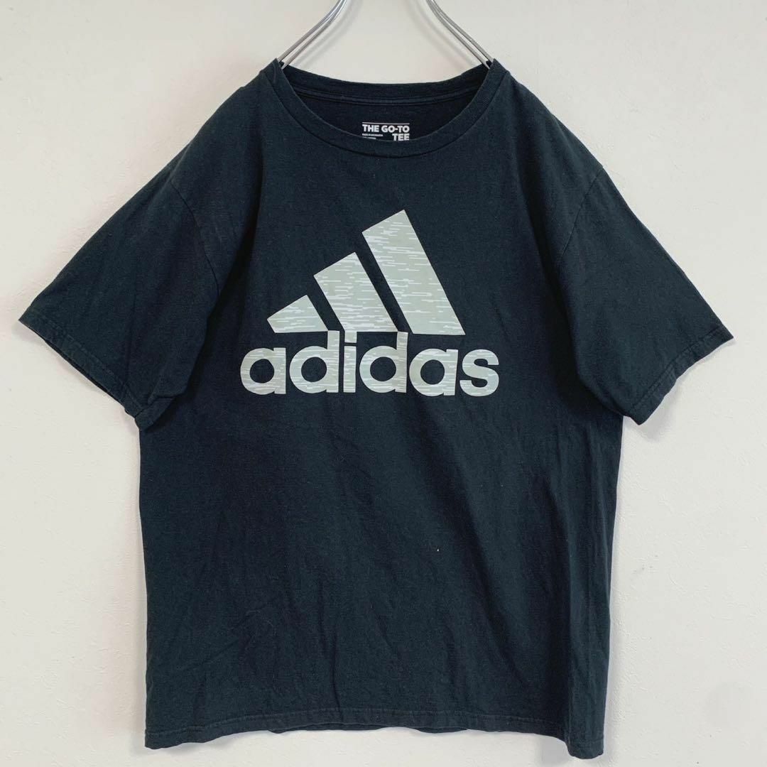 adidas(アディダス)のadidas半袖 プリントシャツ Lサイズ BIGロゴ メンズのトップス(Tシャツ/カットソー(半袖/袖なし))の商品写真