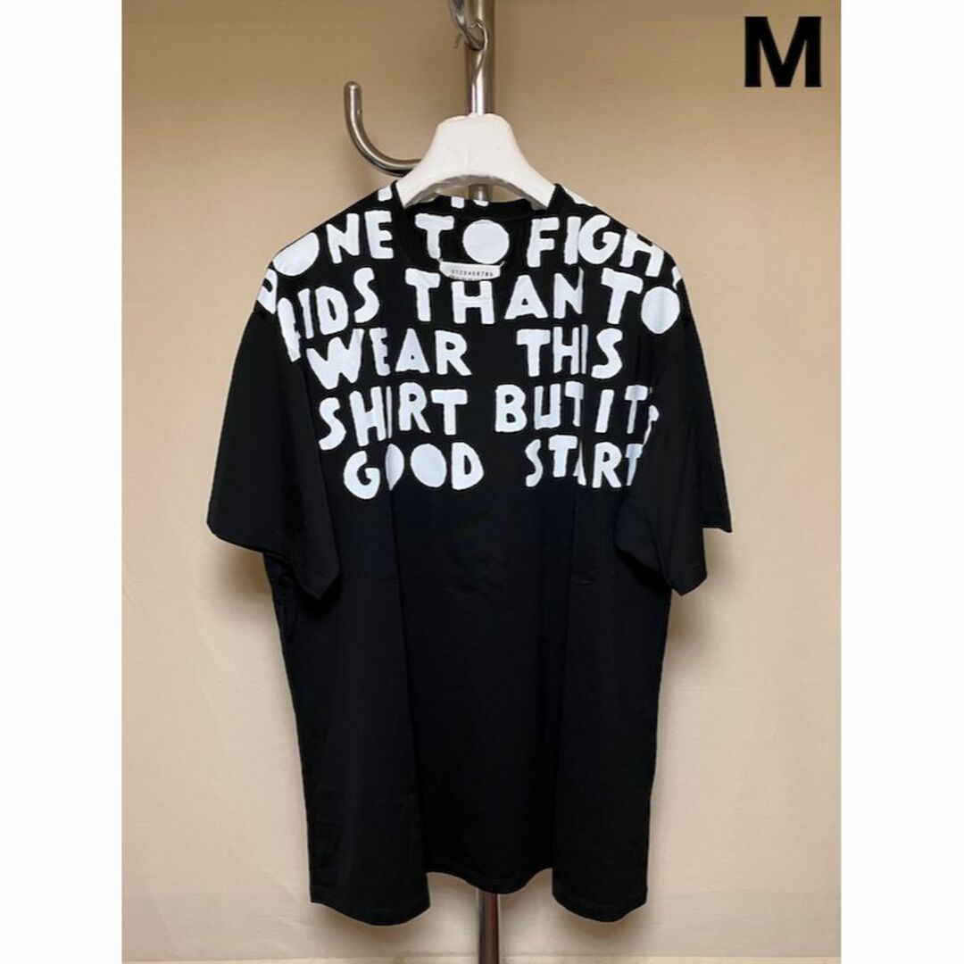 新品 M マルジェラ 21AW エイズ Tシャツ カットソー 黒白 3671