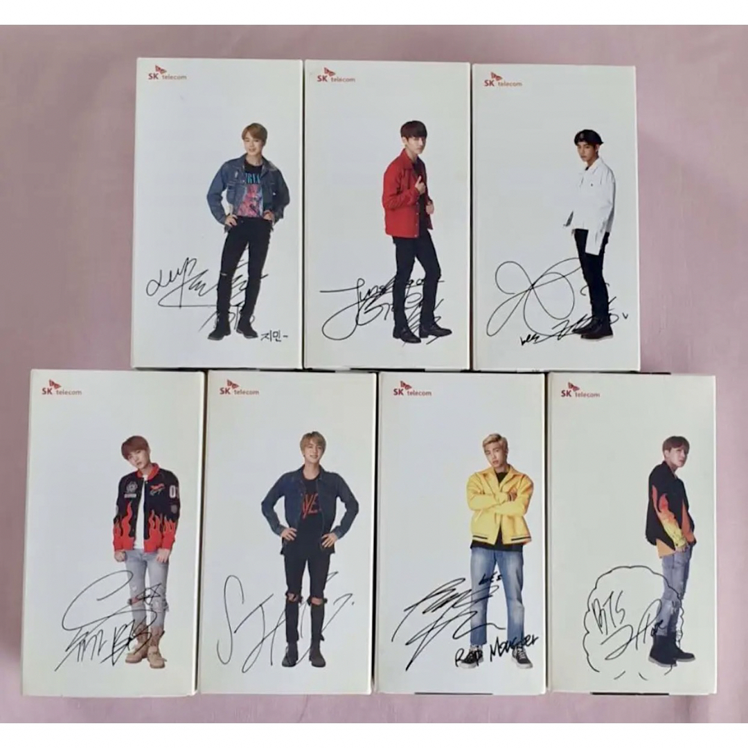ヒート BTS 防弾少年団 SK telecom テレコム公式 フィギュア オール7人