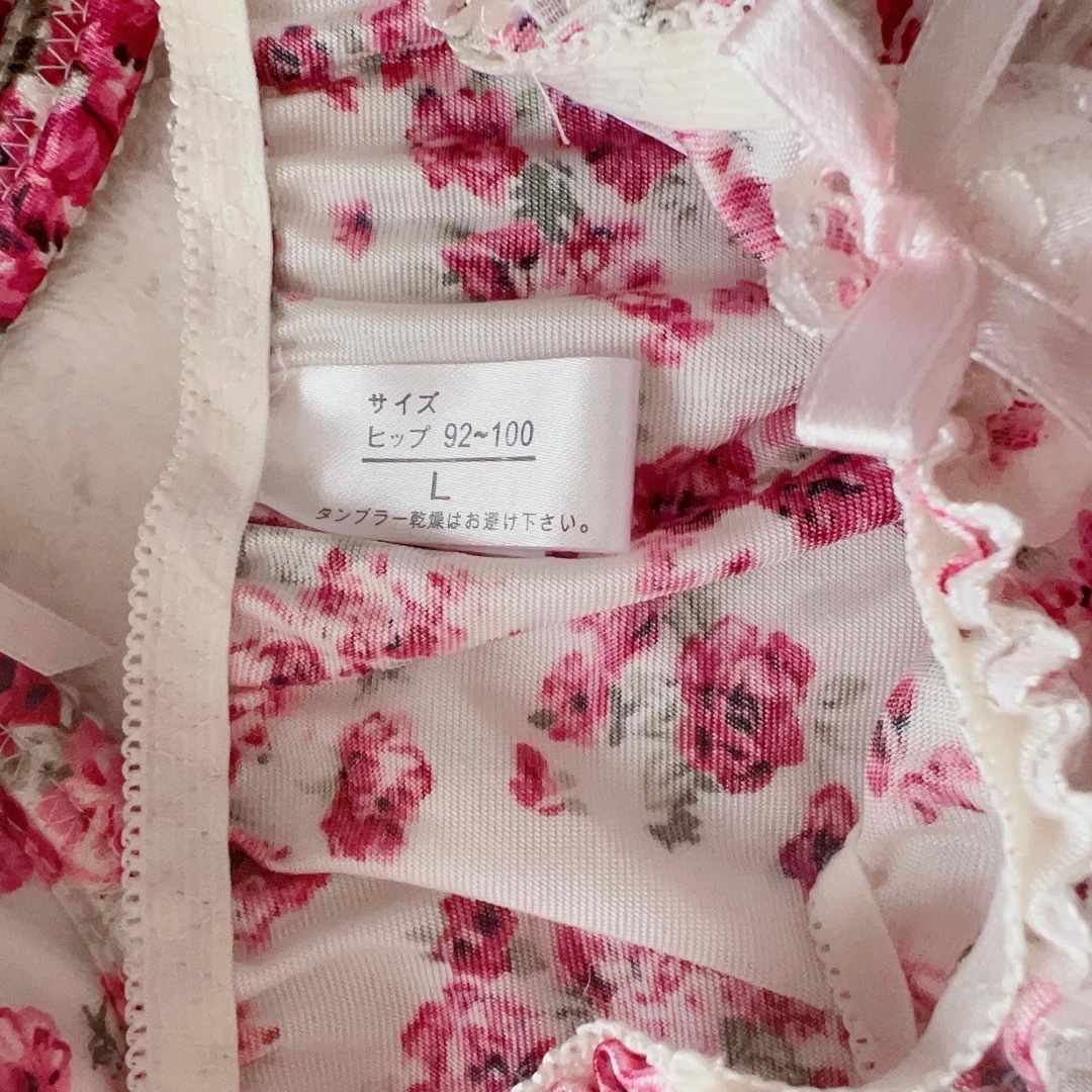 【F80】花柄ブラ&ショーツセット レディースの下着/アンダーウェア(ブラ&ショーツセット)の商品写真