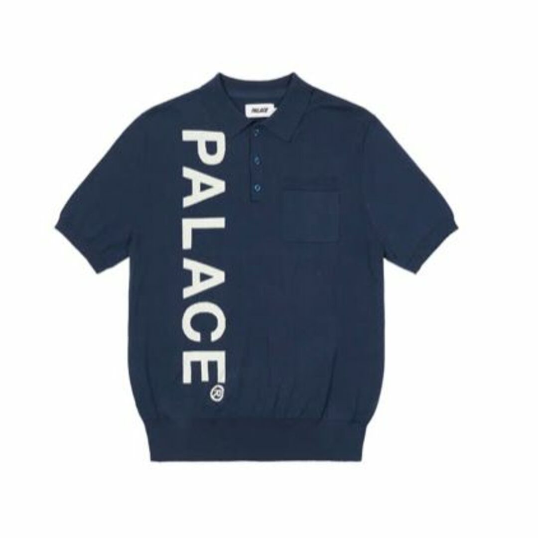 23SS PALACE INTARSIA FONT POLOトップス