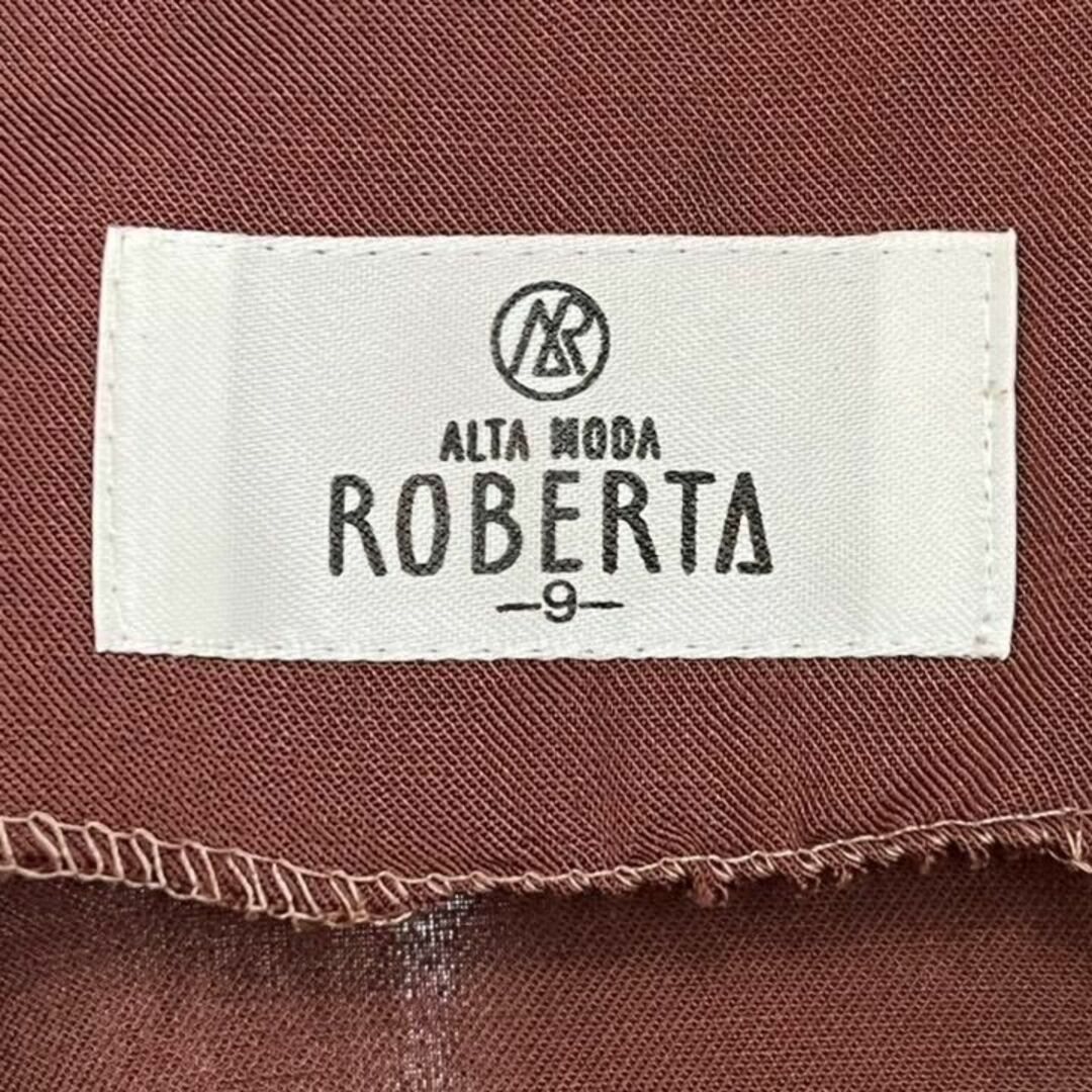 ROBERTA レディース【S相当】スカートセットアップ♡綿レーヨン 赤茶系 レディースのトップス(シャツ/ブラウス(半袖/袖なし))の商品写真