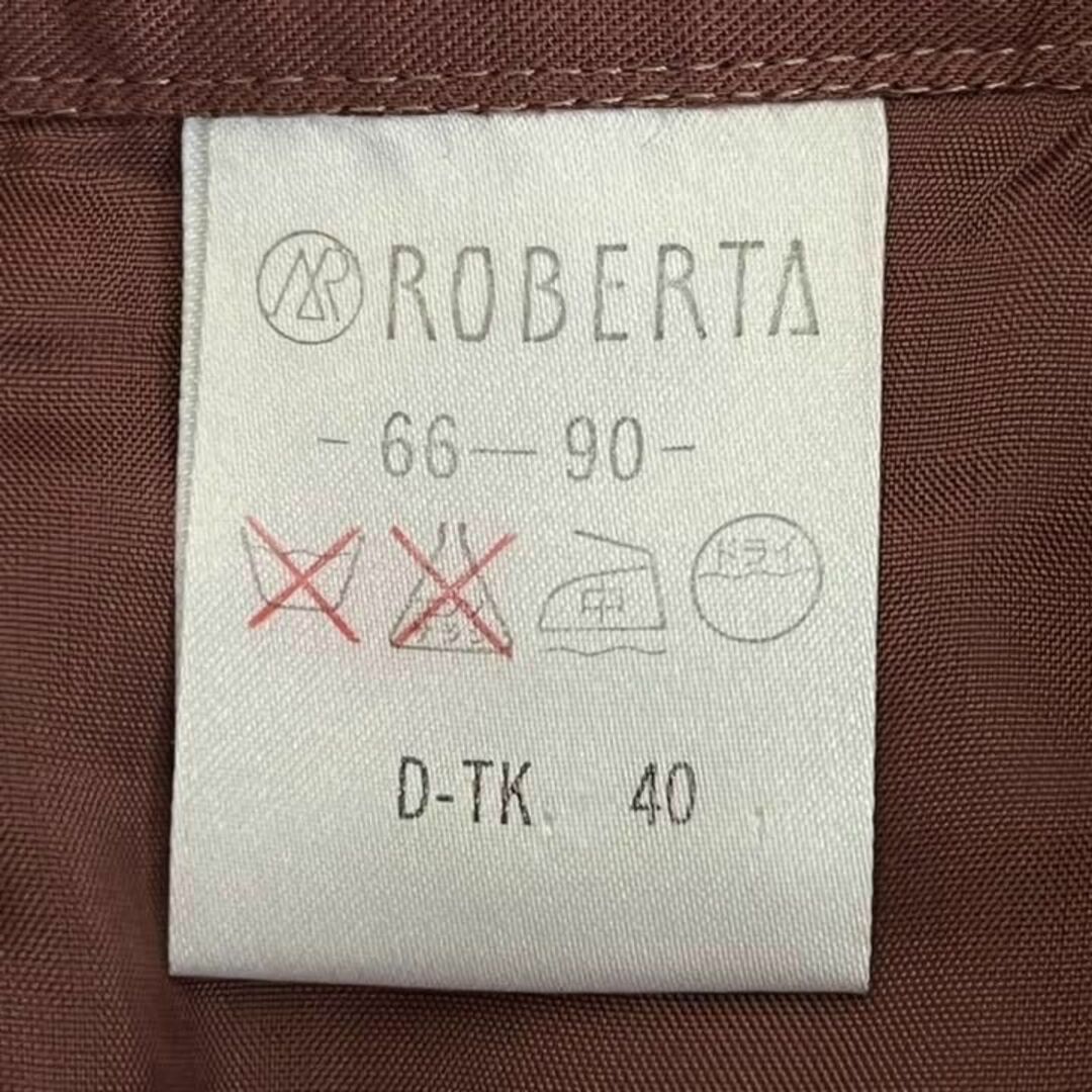 ROBERTA レディース【S相当】スカートセットアップ♡綿レーヨン 赤茶系 レディースのトップス(シャツ/ブラウス(半袖/袖なし))の商品写真