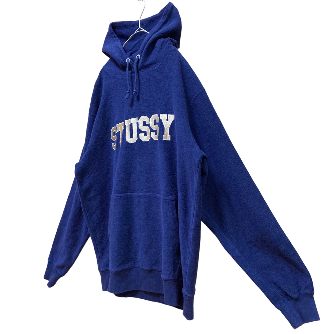 匿名.翌送】stussy ステューシー センターロゴ 刺繍 パーカー L 匿名.翌送】stussy ステューシー センターロゴ 刺繍 パーカー L