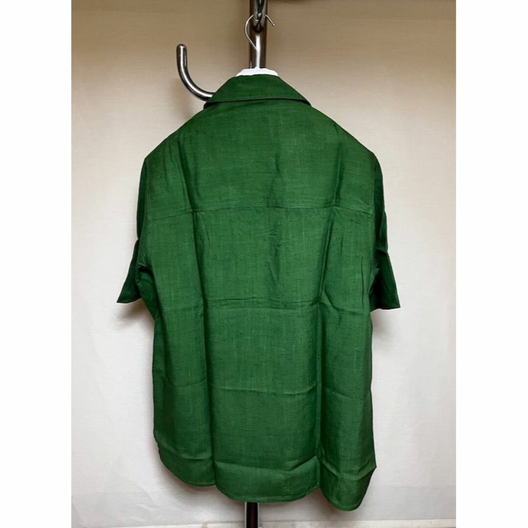 ami - 新品 38 AMI 23ss キャンプカラー シャツ 緑 5103の通販 by 