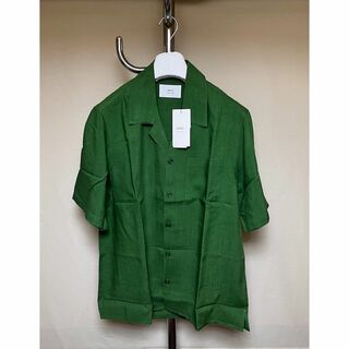 アミ(ami)の新品 38 AMI 23ss キャンプカラー シャツ 緑 5103(シャツ)