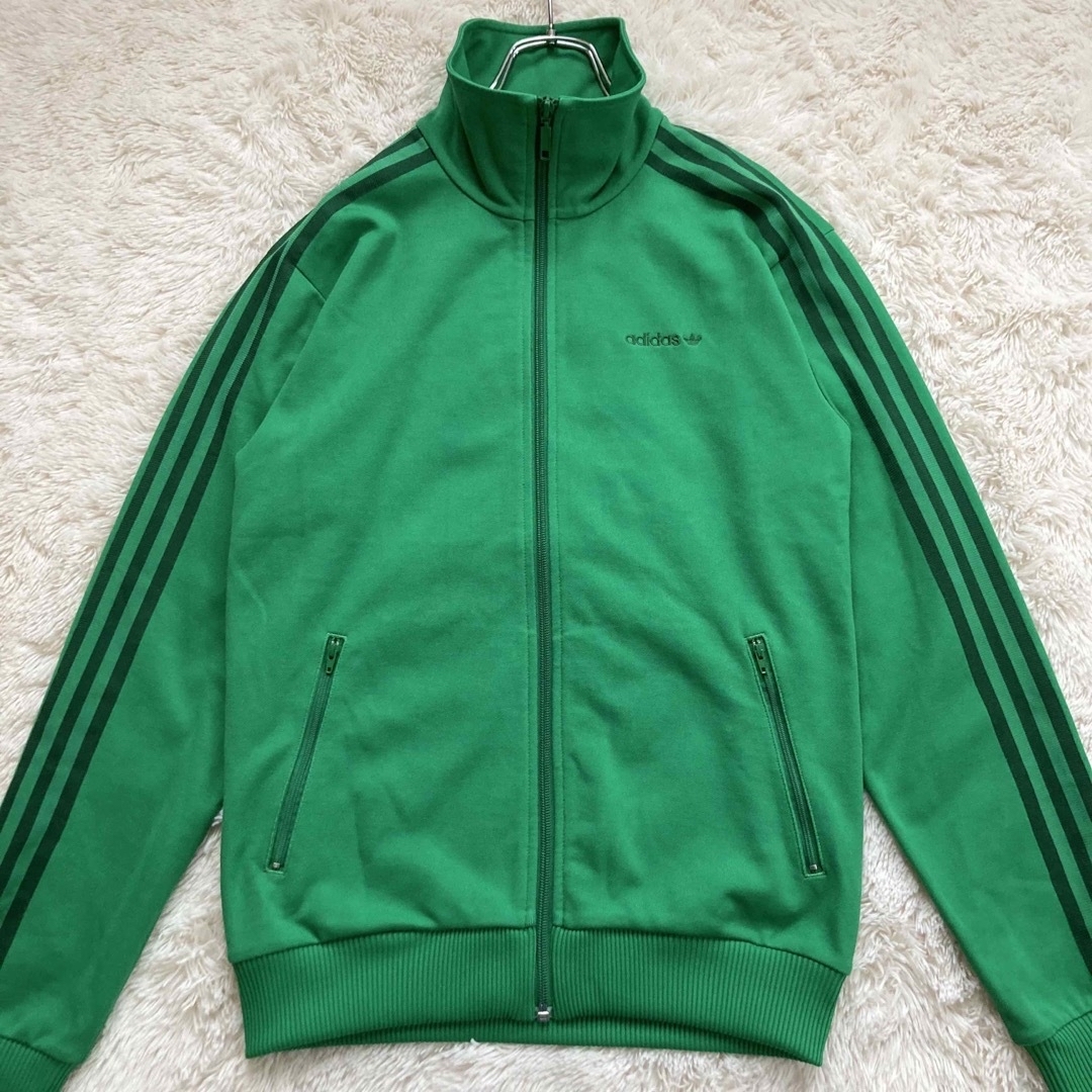 90s 国旗タグ アディダス adidas セットアップ トラックジャケット 緑