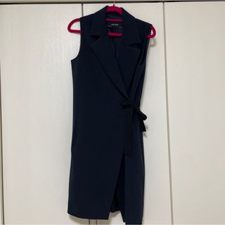 ザラ(ZARA)のZARA ラップワンピース　ジレ　シフォン　匿名配送(ひざ丈ワンピース)