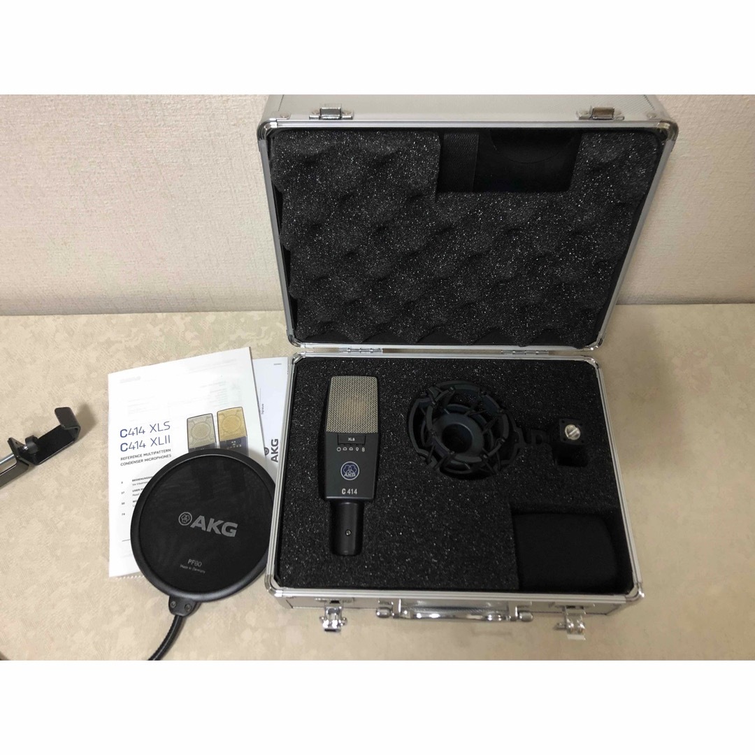 激安買取 店舗 C414 XLS AKG コンデンサーマイク ショックマウントや