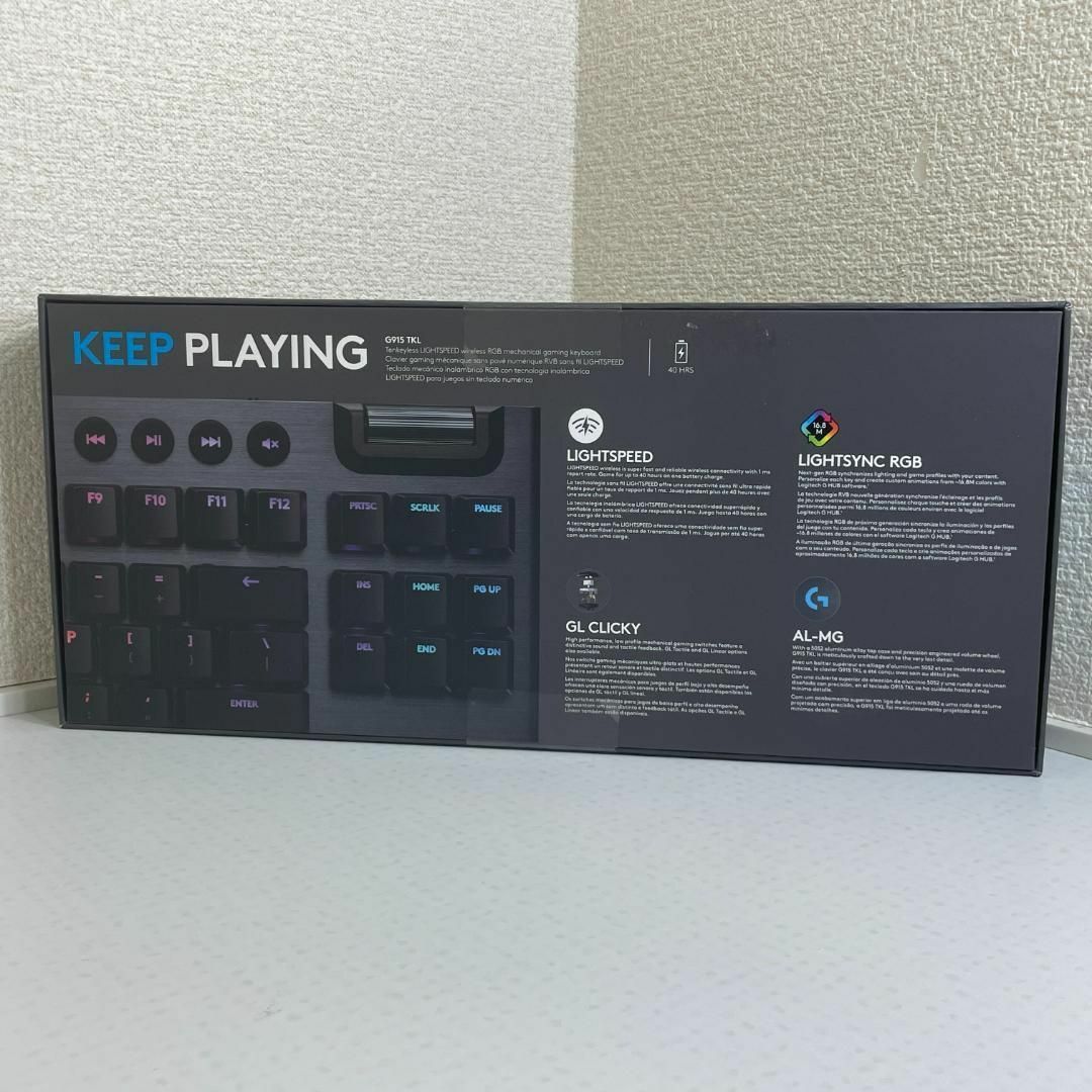 G915 TKL ゲーミングキーボード ワイヤレス クリッキー BS