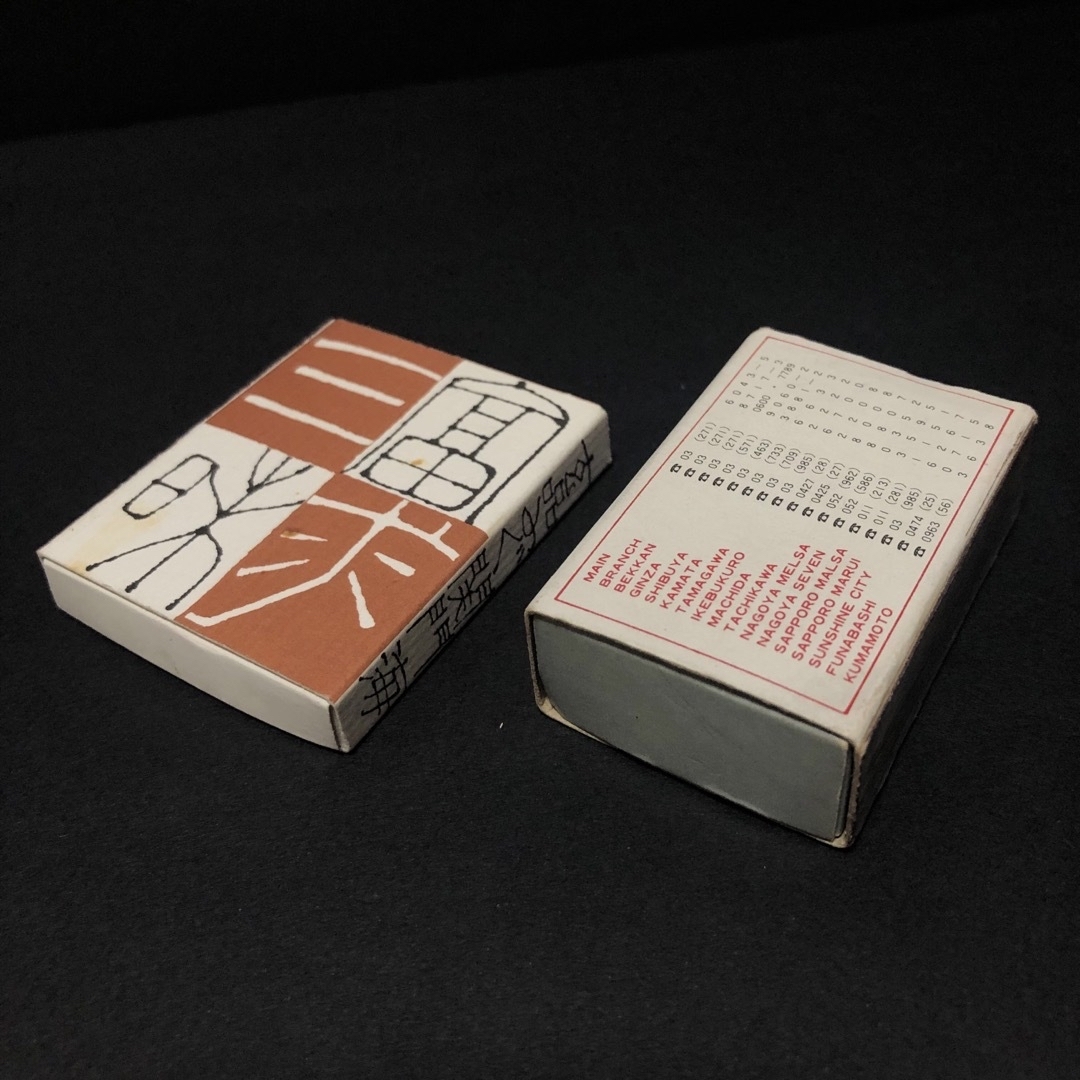昭和レトロ マッチ箱　２種セット エンタメ/ホビーの美術品/アンティーク(その他)の商品写真