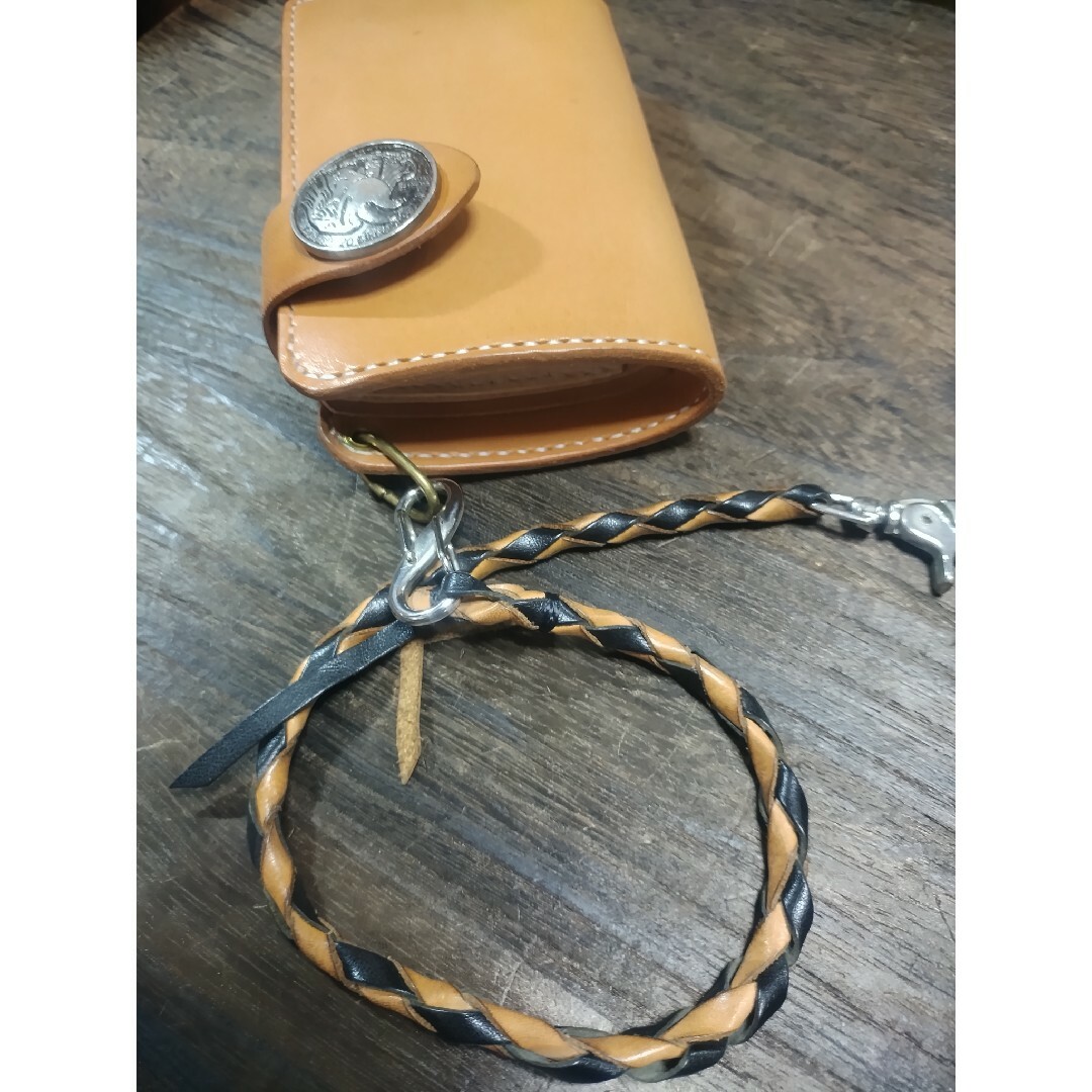 420mmレザーチェーン付□Middle Leather Wallet 420mmレザーチェーン付□Middle Leather Wallet