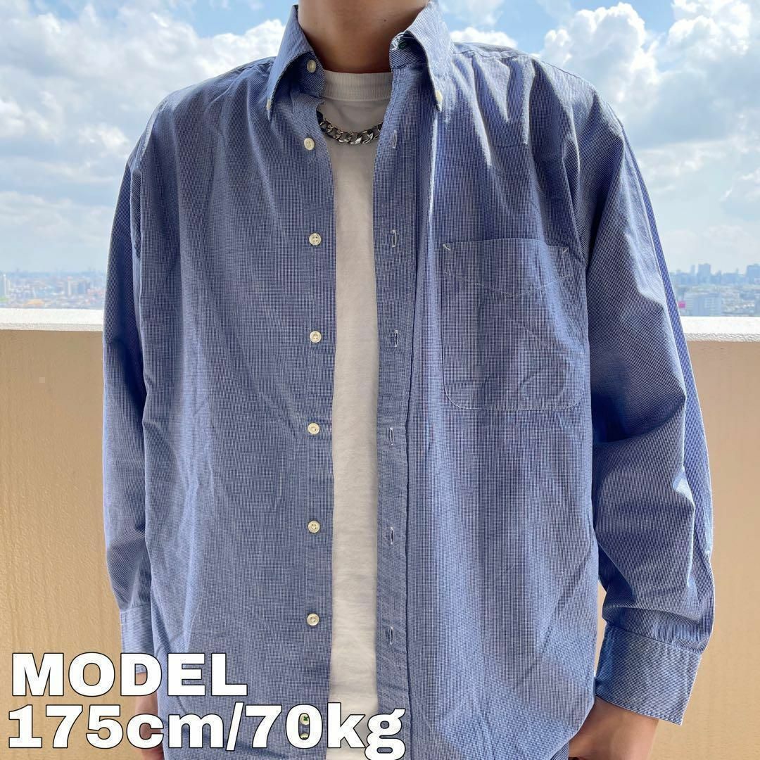 TOMMY HILFIGER - トミーヒルフィガー ポケット付き BD無地シャツ L