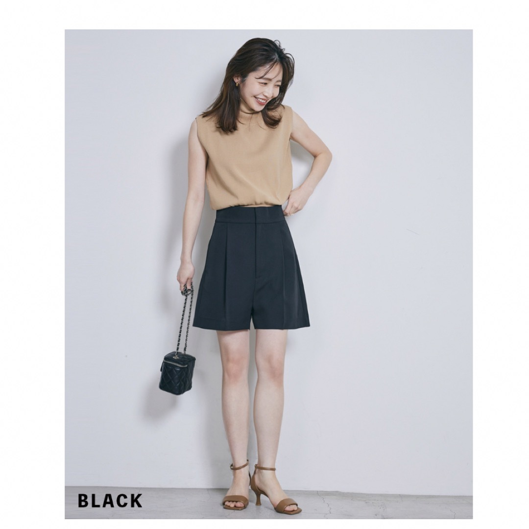 BASEMENT(ベースメント)の【新品タグ付き】BASEMENTonline ショートパンツBlack S  レディースのパンツ(ハーフパンツ)の商品写真