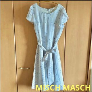 ミッシュマッシュ(MISCH MASCH)のミッシュマッシュ　MISCH MASCH 花柄膝丈ワンピース　大人可愛い(ひざ丈ワンピース)