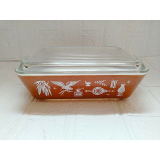 パイレックス(Pyrex)のオールドパイレックス✦レフリジレーター✦蓋付き✦大きめ(食器)