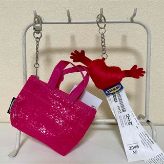 IKEA - IKEA イケア☆ピンクミニバッグキーホルダー&ハート型 IKEA - IKEA イケア☆ピンクミニバッグキーホルダー&ハート型