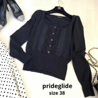 プライドグライド(prideglide)のprideglide プライドグライド　カーディガン　38サイズ　長袖(ニット/セーター)