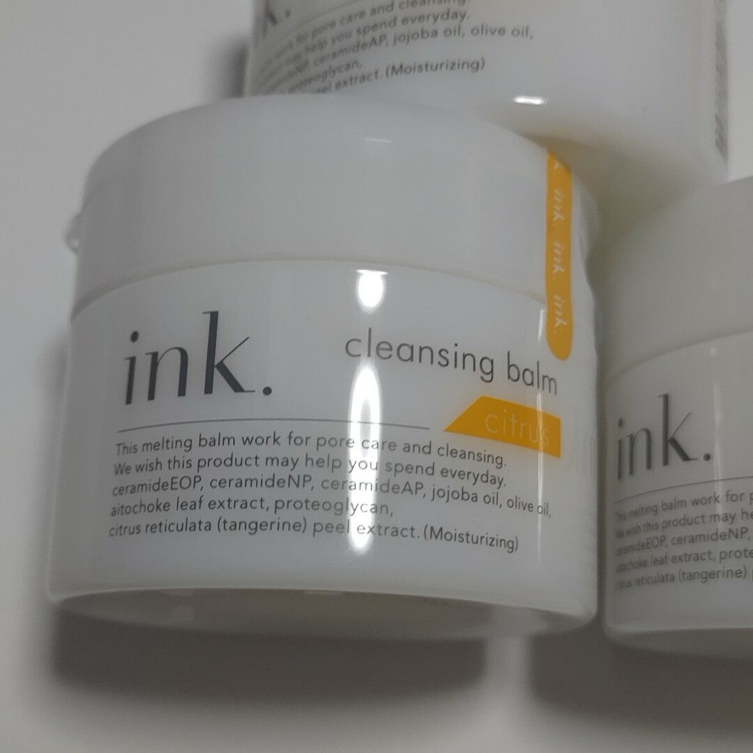 INK(インク)のinkインククレンジングバーム　レモンシトラスの香り3セット コスメ/美容のスキンケア/基礎化粧品(クレンジング/メイク落とし)の商品写真